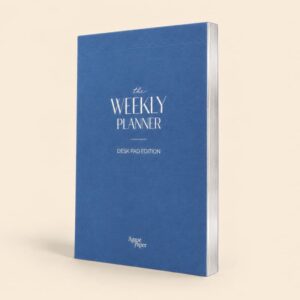 WEEKLY PLANNER – Desk Pad Edition- 24 Weeks (A5) - Velvet Midnight