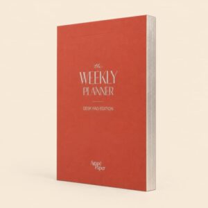WEEKLY PLANNER – Desk Pad Edition- 24 Weeks (A5) - Burnt Sienna