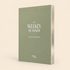 WEEKLY PLANNER – Desk Pad Edition- 24 Weeks (A5) - Morning Sage