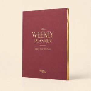 WEEKLY PLANNER – Desk Pad Edition- 24 Weeks (A5) - Wild Fig